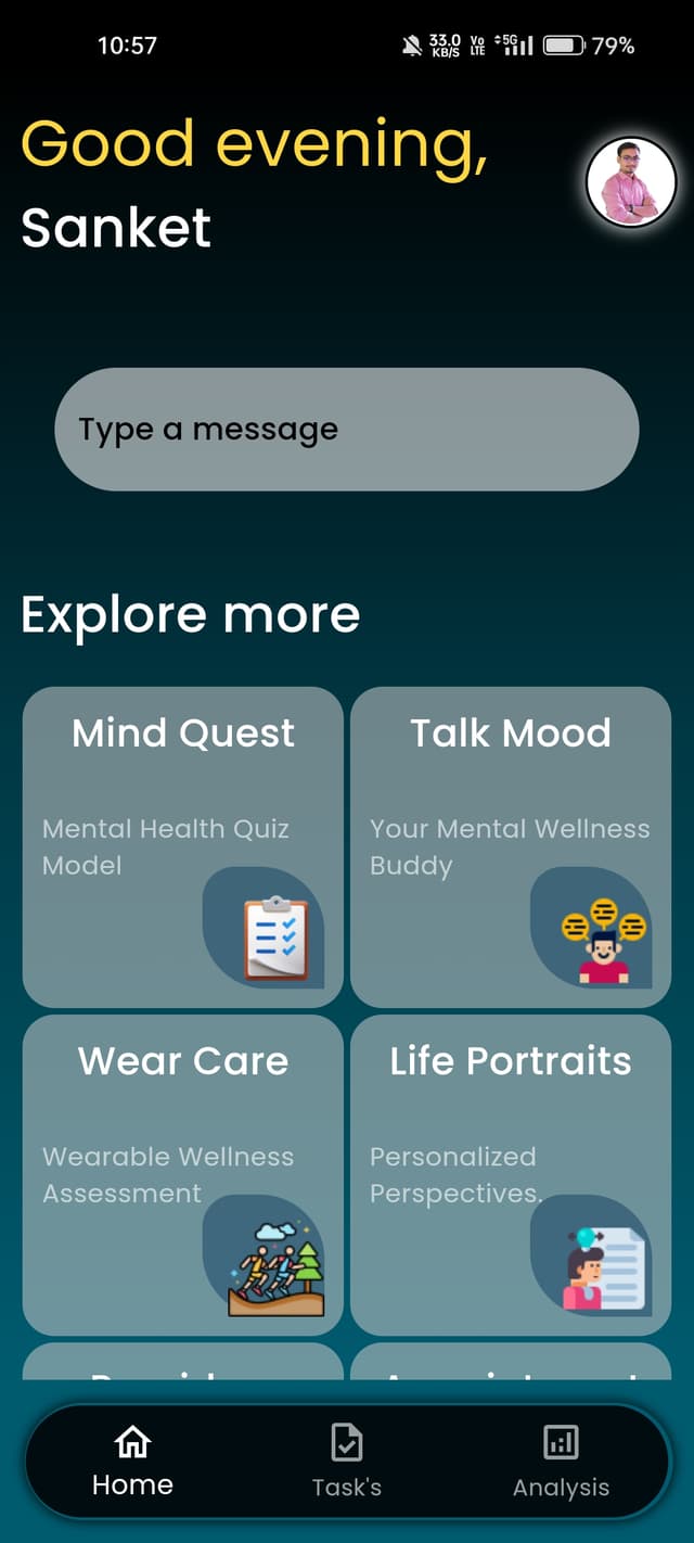 MindCare App Screenshot